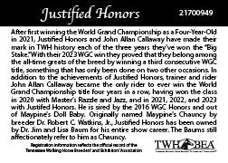 2023 WGC JUSTIFIED HONORS Trading Card