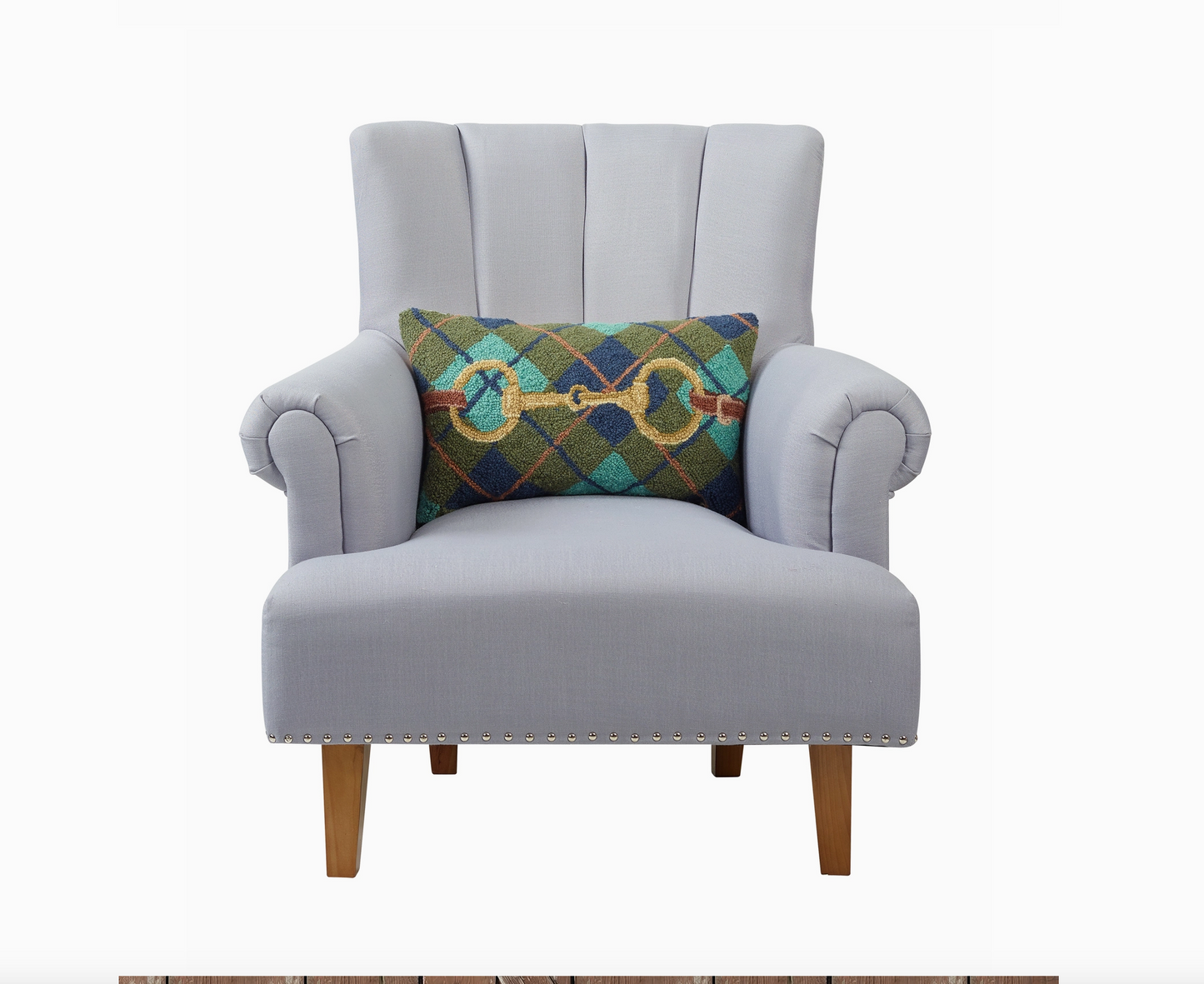 Gingham Bit Hook Pillow