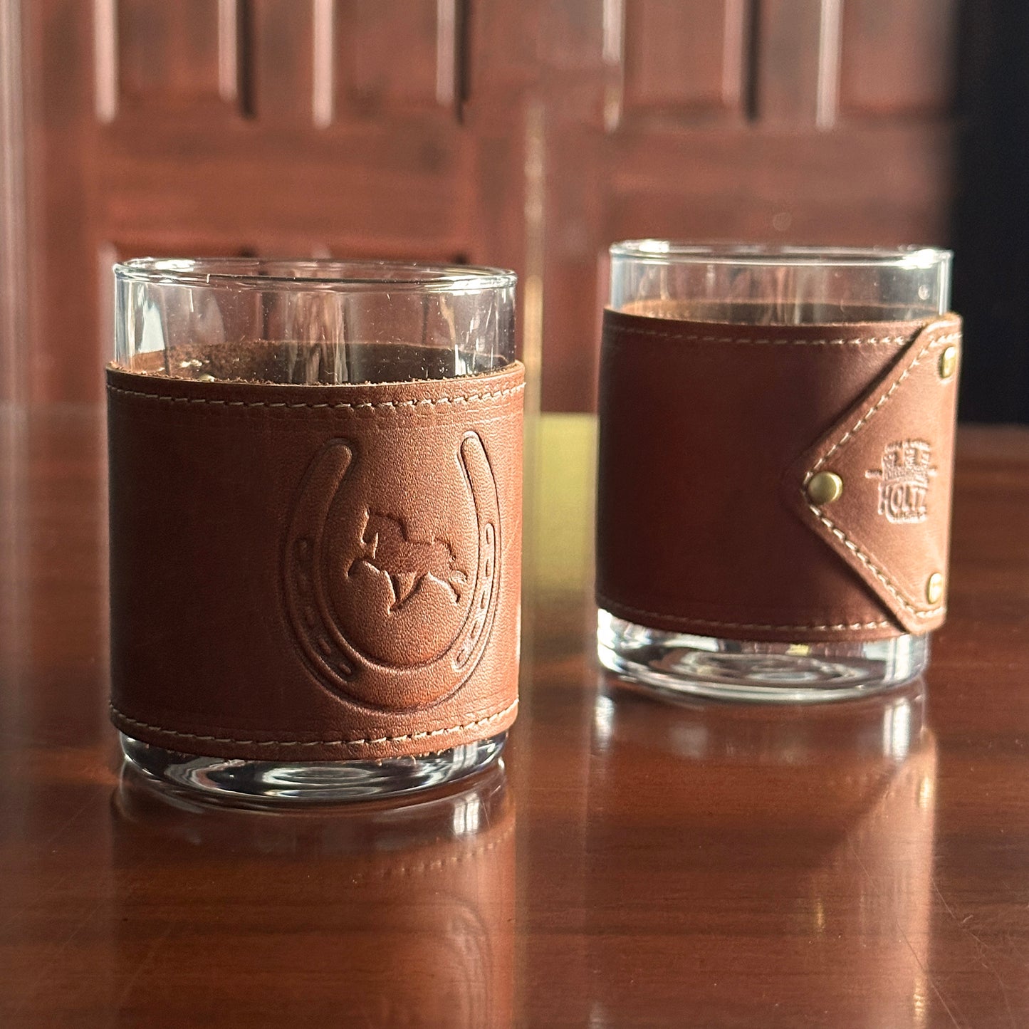 Gentleman Rock Glasses & Sleeves - Set of Two