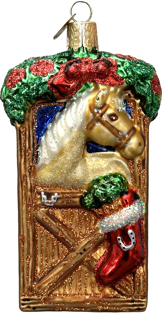 Horse In Stall Ornament
