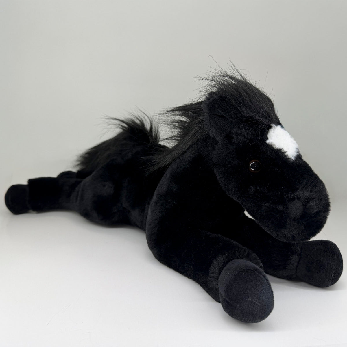 Plush Floppy Horse 16" Black