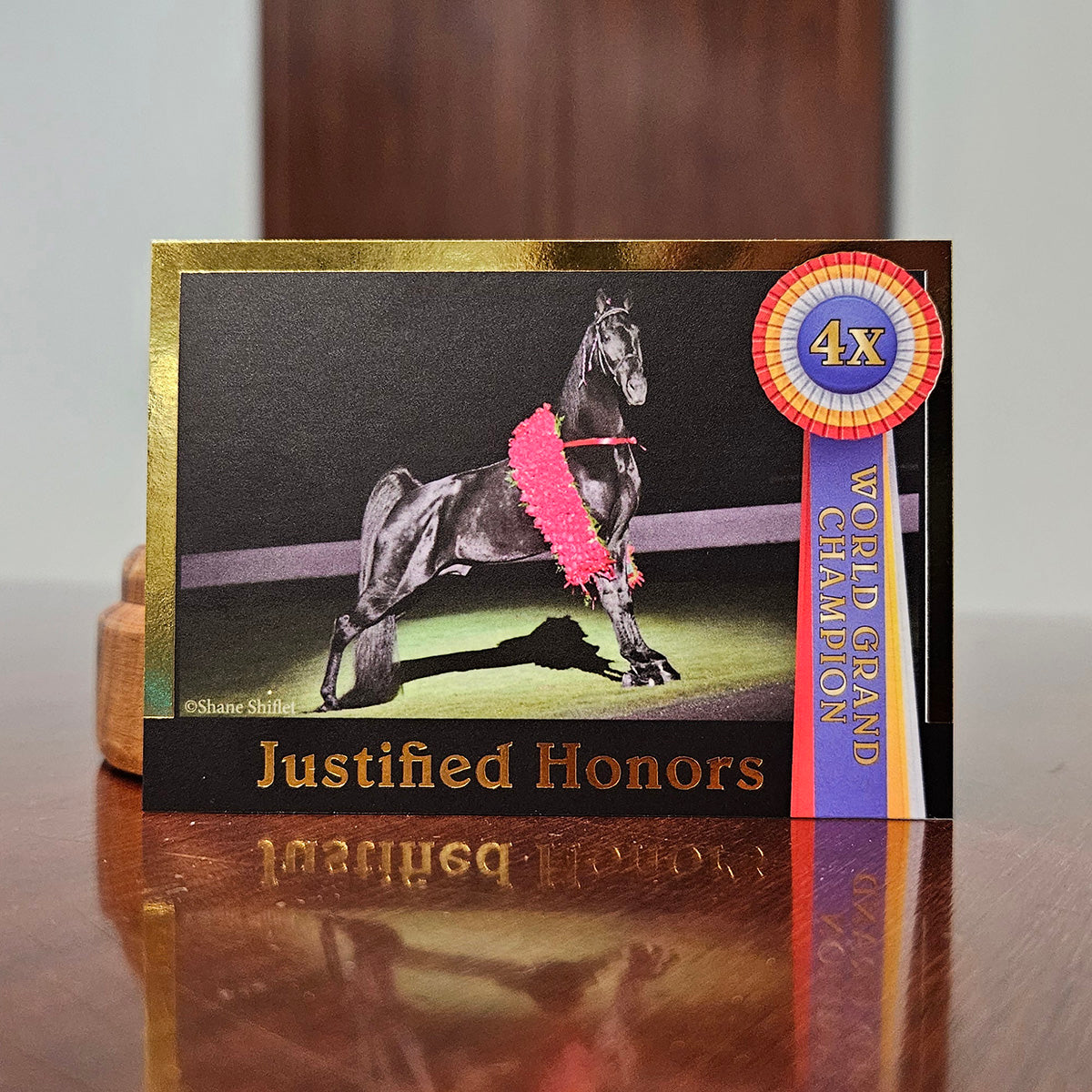 Special Edition Gold Foil 4xWGC JUSTIFIED HONORS Trading Card
