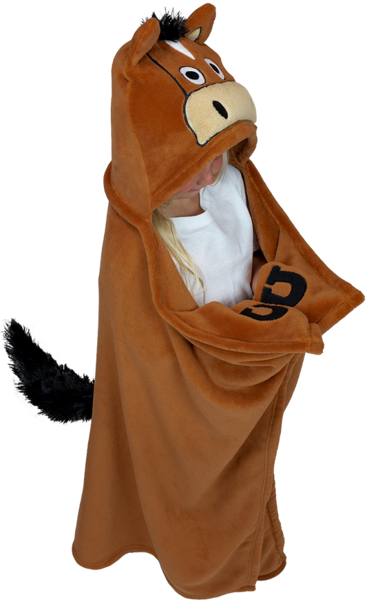 Horse Kid's Hooded Blanket