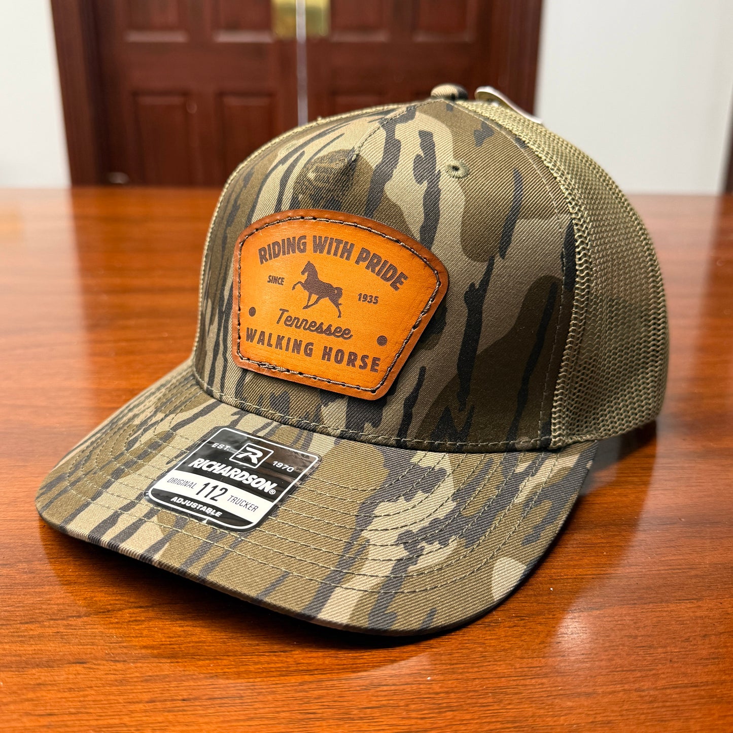 Riding with Pride Leather Patch Hat
