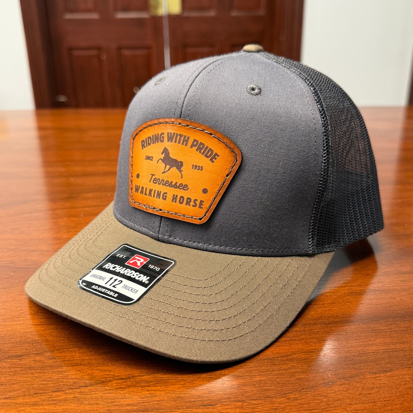 Riding with Pride Leather Patch Hat
