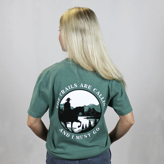 Trails Are Calling Green T-shirt