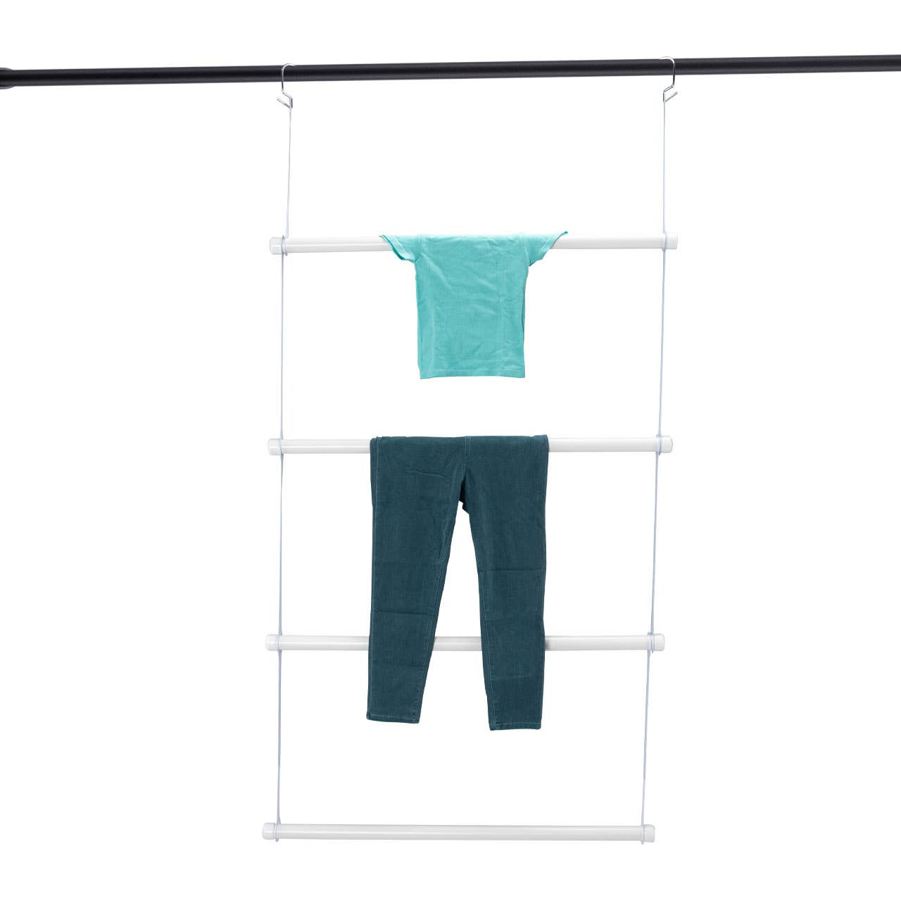 White PVC Tubular Ladder Mannequin