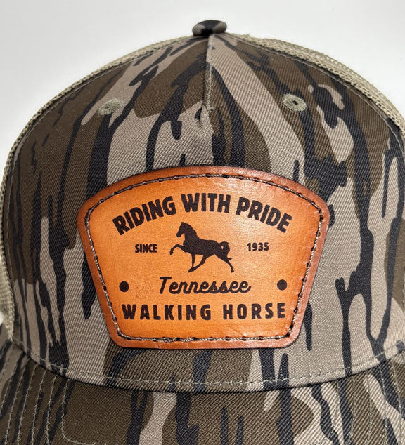 Riding with Pride Leather Patch Hat