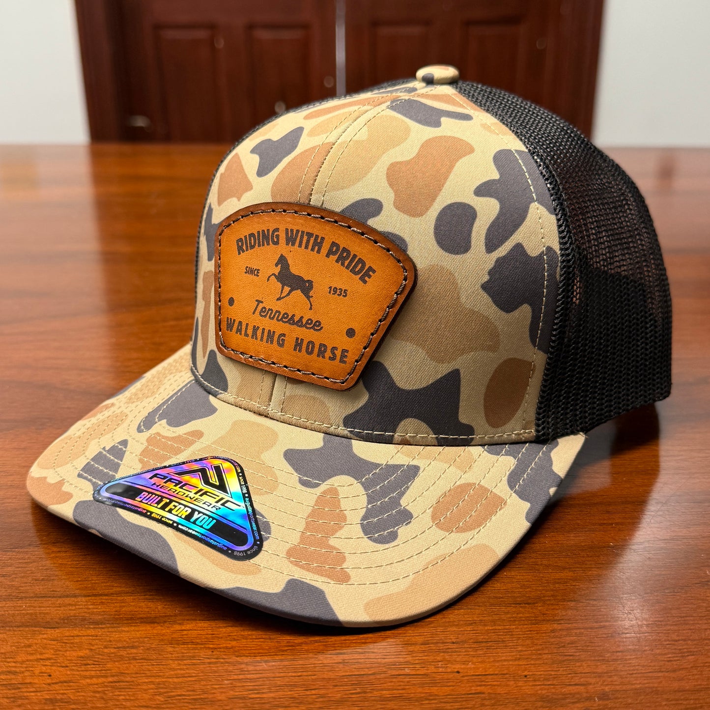 Riding with Pride Leather Patch Hat