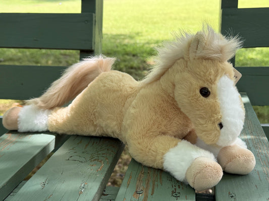 Plush Floppy Horse Palomino 16"