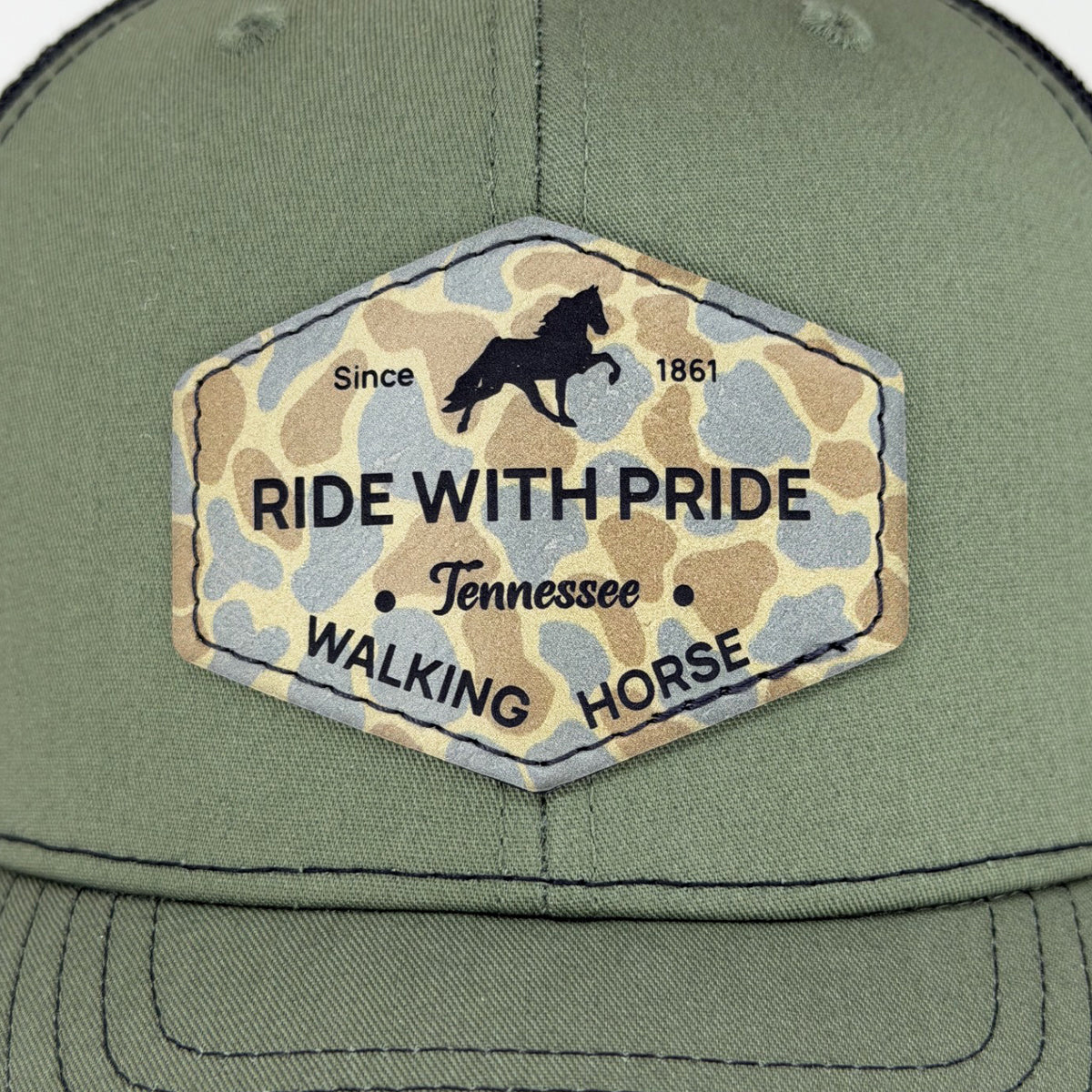 "Ride with Pride" Camo patch cap