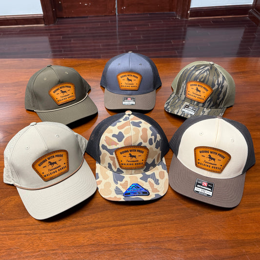 Riding with Pride Leather Patch Hat