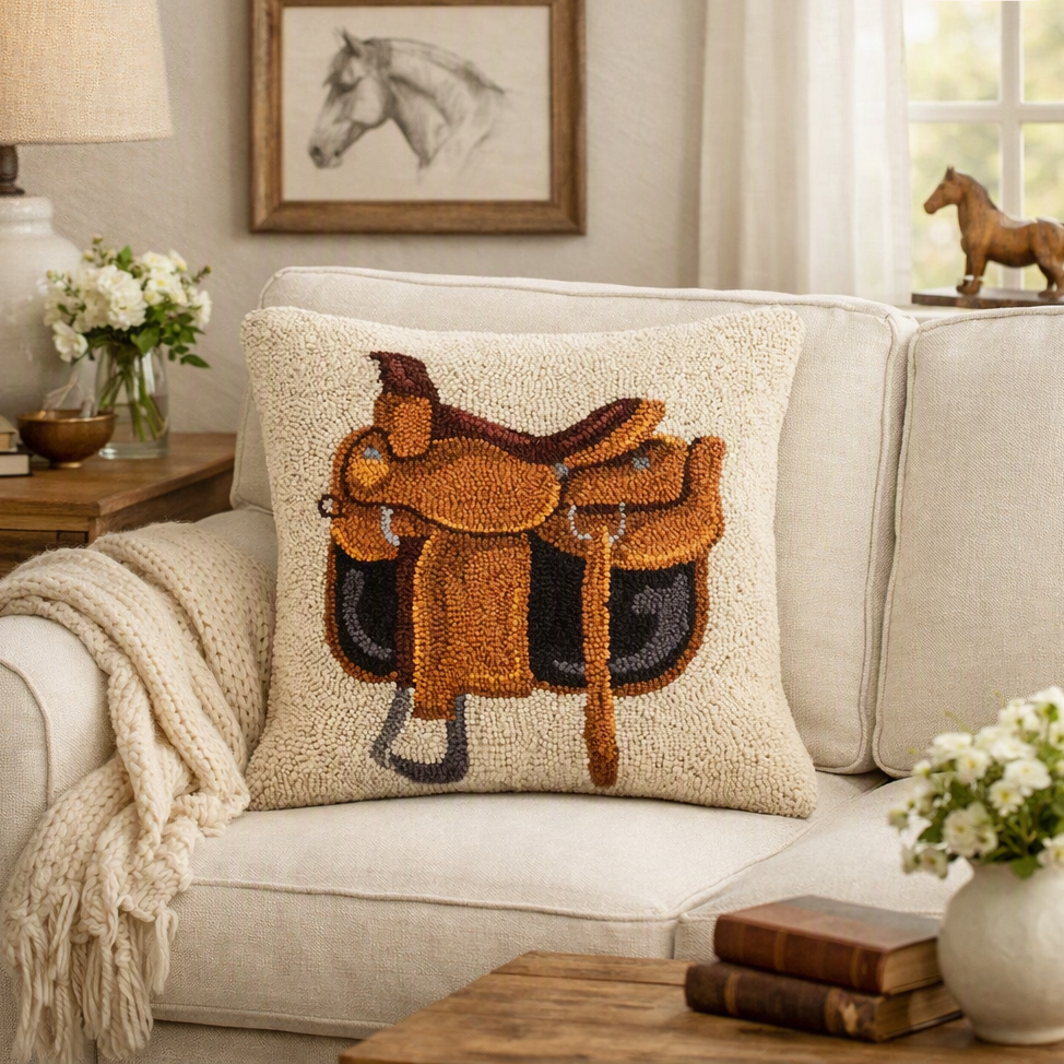 Equestrian Hook Pillow