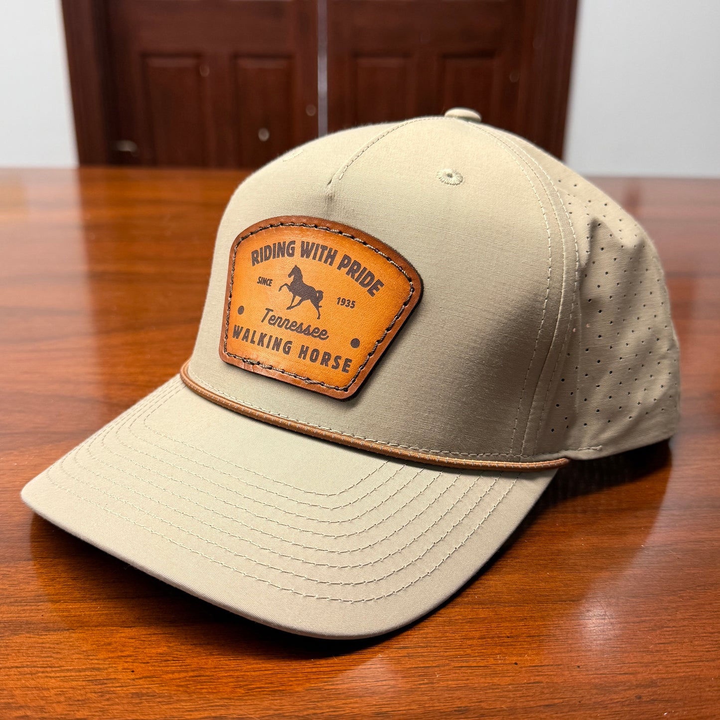 Riding with Pride Leather Patch Hat