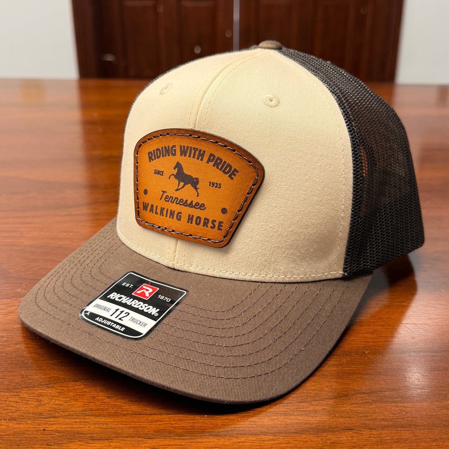 Riding with Pride Leather Patch Hat
